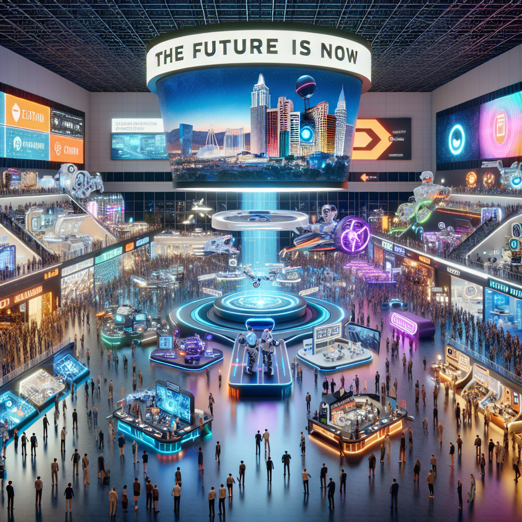 "Attendees exploring innovative technology exhibits at CES 2025 in Las Vegas, showcasing cutting-edge gadgets and trends in consumer electronics."