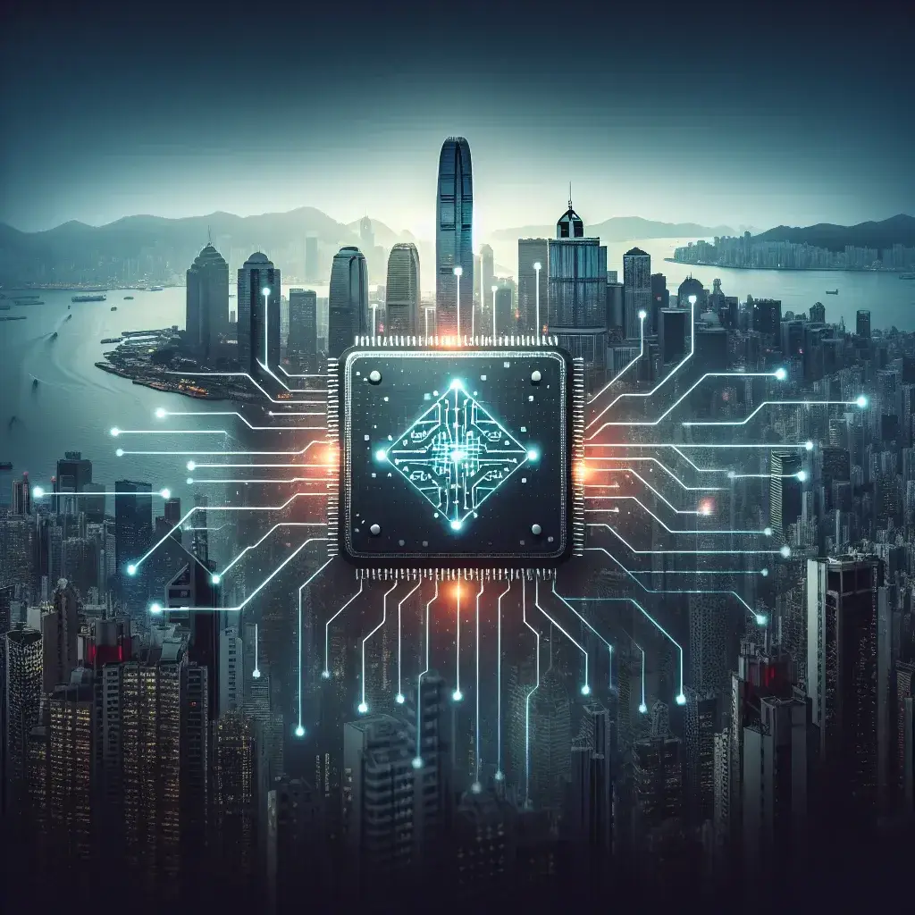 "Image of Biren Technologies' advanced AI chip showcase, highlighting innovative technology and design as the Chinese startup prepares for its IPO in Hong Kong."